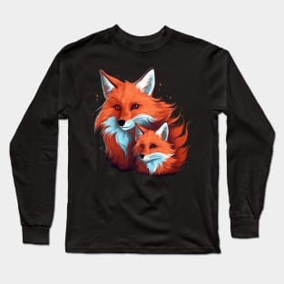 Red Fox Fathers Day Long Sleeve T-Shirt